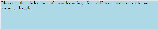 word-spacing positive